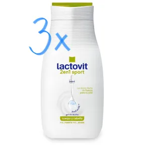 Lactovit Gel 2 en 1 Sport para Piel y Cabello 250 ml