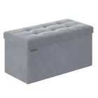 Puff Plegable de Almacenaje SONGMICS, 38 x 76 x 38 cm