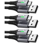 Cable USB C a A INIU, Rápido, 3 Piezas (2m, 2m, 0.5m)