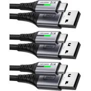 Cable USB C a A INIU, Rápido, 3 Piezas (2m, 2m, 0.5m)