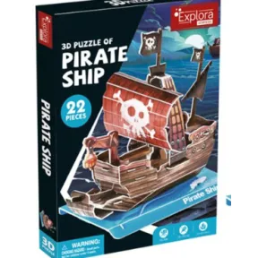 Barco pirata 3D - 22 piezas - Ideal desde 5 años