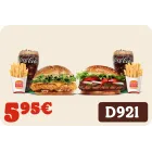Krispper pequeño o Menú Whopper