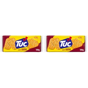Galletas Saladas Tuc Sabor Bacon, 2 Paquetes de 100g
