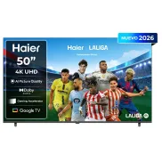 Televisor Haier 50" 4K UHD, Google TV y Dolby Audio