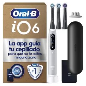 Cepillo Eléctrico Oral-B iO 6 Gris con 3 Cabezales
