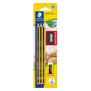 Set escolar STAEDTLER Noris 120: 3 lápices, goma y sacapuntas