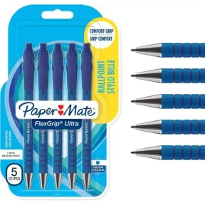 Paper Mate Flexgrip Ultra: 5 bolígrafos retráctiles