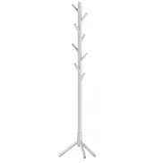 Perchero de Madera Maciza en Forma de Árbol con 8 Ganchos
