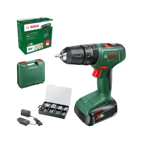Taladro percutor Bosch EasyImpact 18V-40 con set de 173 piezas