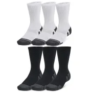 Pack de 3 calcetines Under Armour en blanco, gris y negro