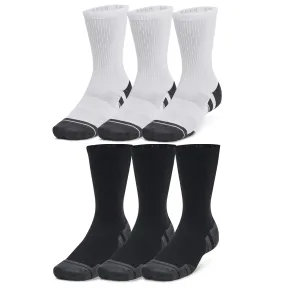 Pack de 3 calcetines Under Armour en blanco, gris y negro