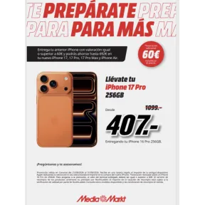 Adicionales 60€ en la tasación de tu iPhone