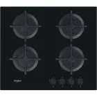 Encimera de gas Whirlpool Negro Integrado 59 cm, 4 zonas