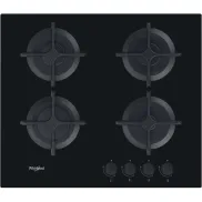 Encimera de gas Whirlpool Negro Integrado 59 cm, 4 zonas