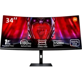 Monitor Curvo WQHD 34" Xiaomi G34WQi 180Hz