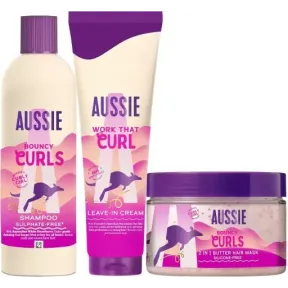 Champú, Mascarilla y Crema para Rizos Definidos Aussie