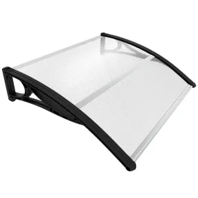 Marquesina Negra 100x80 cm | Policarbonato 6 mm