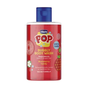 Gel de Ducha Infantil ChiccoPOP Fresa, Baño de Burbujas