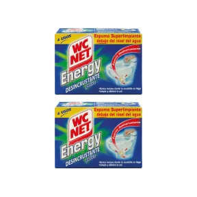 Wc Net Energy Polvo - Desincrustante 2 unidades 4 x 60 g