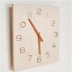 Reloj mural Simplicity de 30 cm - Maison Lefebvre Natural