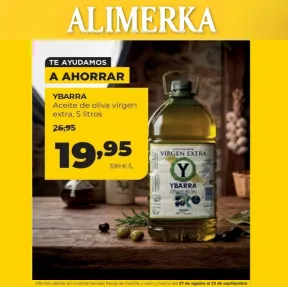 Aceite de Oliva Virgen Extra YBARRA 5 litros a 19,95€