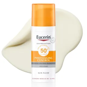 Crema Solar Facial Sin Perfume EUCERIN 50+ Antiarrugas