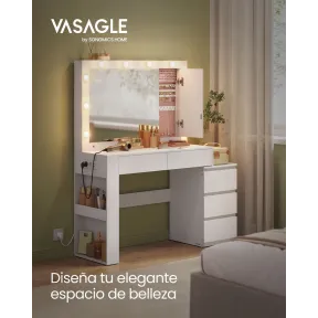 Tocador LED con Iluminación VASAGLE