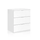 Cómoda LowCost Habitdesign Blanco 80x77x38 con Cajones