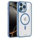 Funda Transparente Magnética Celeste para iPhone 16 Pro