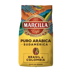 Café en Grano 100% Arábica Marcilla 400g - Brasil y Colombia
