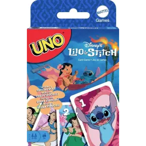 Uno Disney Lilo y Stitch y Spider-Man de Mattel Games