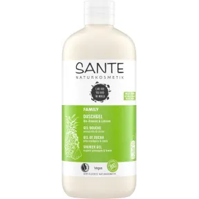 Gel orgánico de ducha de piña y lima - 500 ml Sante Naturkosmetik