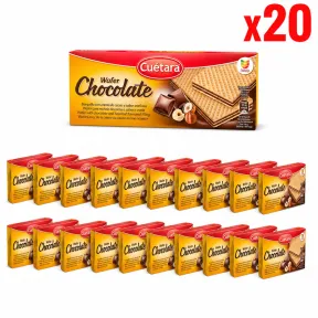 Pack Cuetara Wafer Chocolate Familiar 20x150g - 3 Kg