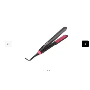 Plancha de pelo Philips BHS37500, Cerámica Negro y Rosa