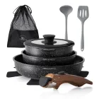 Set de 10 Piezas de Sartenes Antiadherentes