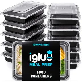 Set de 10 tuppers apilables y reutilizables para comida