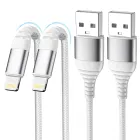 Cable Lightning para iPhone, carga rápida [2x1m + 2m]