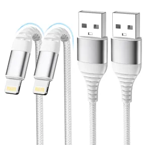 Cable Lightning para iPhone, carga rápida [2x1m + 2m]
