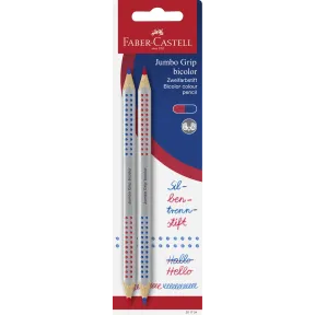 Lápices Jumbo Grip bicolores Faber-Castell, 2 unidades
