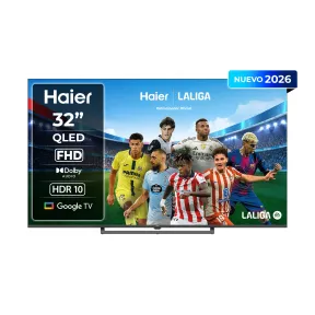 Smart TV 32" Haier S80 QLED con Google TV y Dolby Audio