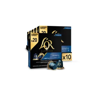 Cápsulas L'OR Espresso Descafeinado Ristretto 200 unidades