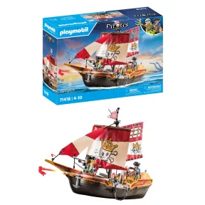 Barco Pirata Playmobil con cañones funcionales (71418)