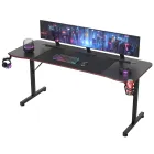 Mesa Gaming Ergonómica JUMMICO 180 × 60 cm de Fibra de Carbono