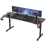 Mesa Gaming Ergonómica JUMMICO 180 × 60 cm de Fibra de Carbono