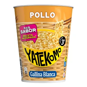 Yatekomo Fideos Orientales de Pollo - 3 x Gallina Blanca