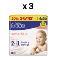 Dodot Sensitive: 12 Paquetes de Toallitas 4x56