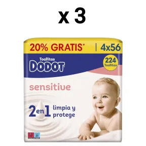 Dodot Sensitive: 12 Paquetes de Toallitas 4x56