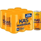 27 latas Kas naranja 330ml a solo 0,43€ cada una