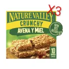 Barritas Crunchy Nature Valley de Avena y Miel, 100% Naturales