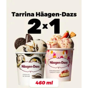 2x1 en Häagen-Dazs 460ml, Tarrina Premium